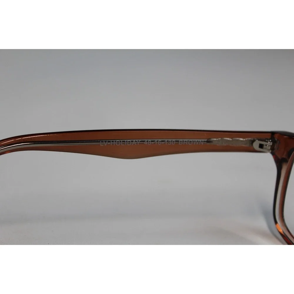 LEGIT LV-HOLIDAY Eyeglass Frames Brown Full Rim 48-16-130